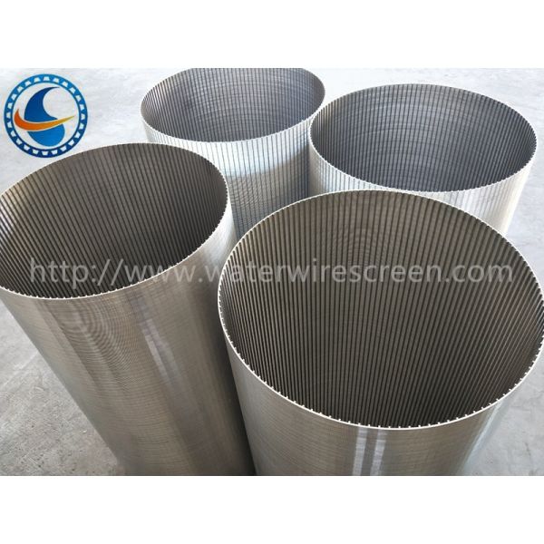 Stainless Steel Vee Shaped Wire Rotary Screen Drum For Industrial Use