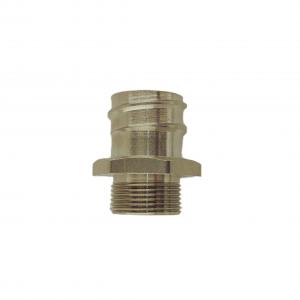 China Male Thread Brass Pipe Joint 1 Inch BSPP BSPT NPT Thread ANSI DIN Standard on sale