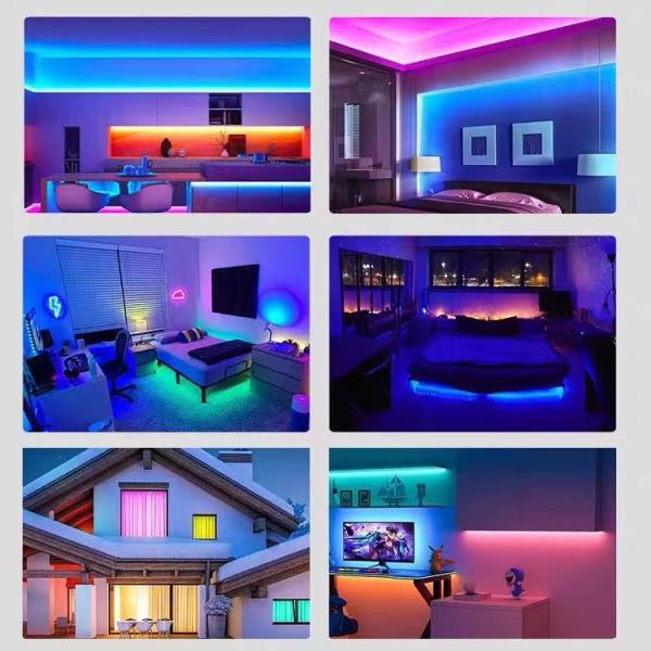 Smart Wifi 5050 SMD LED 12V 24V 5M IC2811 Flexible Outdoor 2835 RGBIC RGB