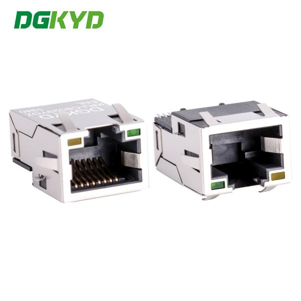 SIngle Port Tab Up Gold Plate RJ45 Ethernet Connector SMD Cat6 Cable Rj45 Extra