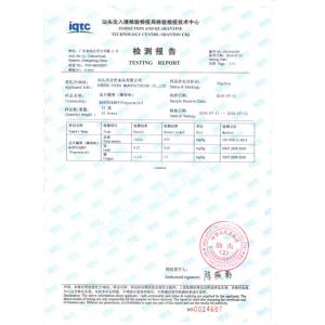 SUNTAK FOODS MANUFACTURING CO. LTD Certifications