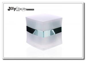 Wholesale Luxury Cosmetic Cream Square Acrylic Serum Jar Plastic Jars With Lids from china suppliers
