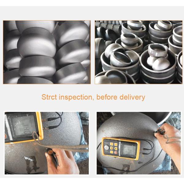 Sch80s Sch160 Butt Weld Pipe Cap , 18 Inch End Cap Fittings