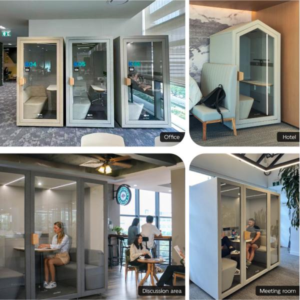 High Privacy Soundproof Office Pod Low Noise Videoconferencing Communication Booth