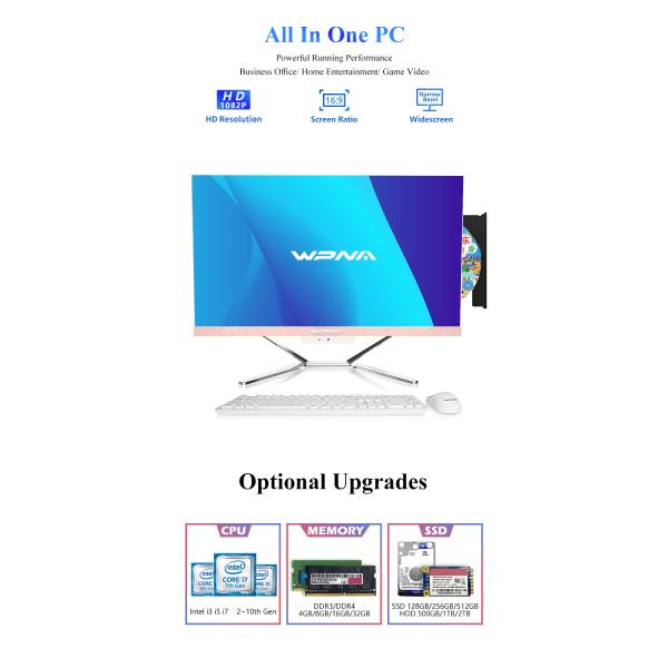 All In One PC 23.8 Inch With I7 Processor 8GB RAM And 1920x1080 Display Resolution