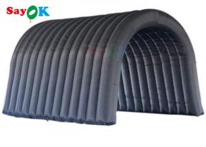 China Black Inflatable Tunnel Tent Multi Function For Activities Exhibitions on sale
