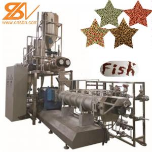 China 100kg-6t/H Fish Feed Extruder Pellet Machine Production Line Low Electricity on sale