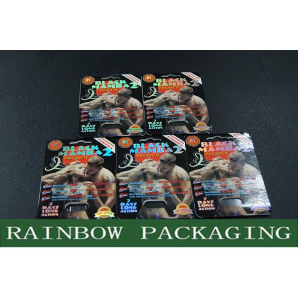 Black Mambar Sex Pills Packaging Black Panther Blister Card Packaging