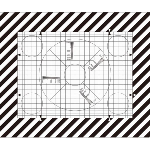 Sineimage YE0260 DOT Resolution Test Chart , Reflectance Camera Test Chart Double Side