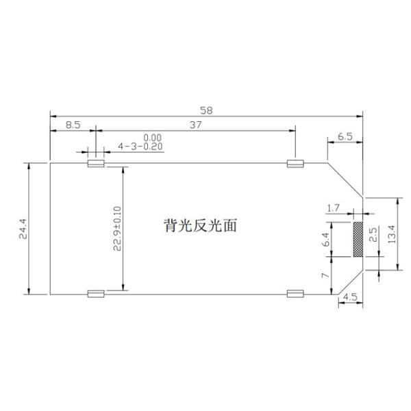 COG 192x64 Monochrome Graphic LCD Display FSTN Positive UC1609C 3.3V SPI Interface