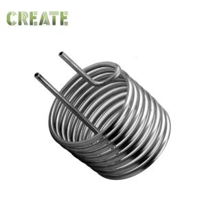 Wholesale 380V Water Cooling Evaporator Copper Spiral Coil Heat Exchanger from china suppliers