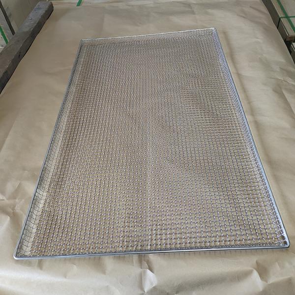 Professional 800 x 600 mm 304 Stainless Steel Wire Mesh Oven Baking Donut Tray