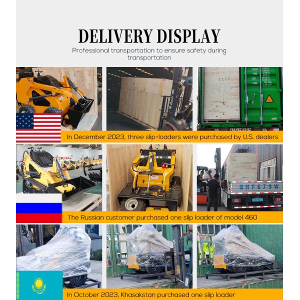 Cheap Skid Steer Gasoline Loader With Bucket Different Attachment Skid Steer Loader