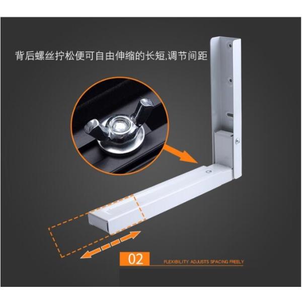 8-14" Cabinet Door Support Foldable Wall Shelf / Bracket Length Adjustable