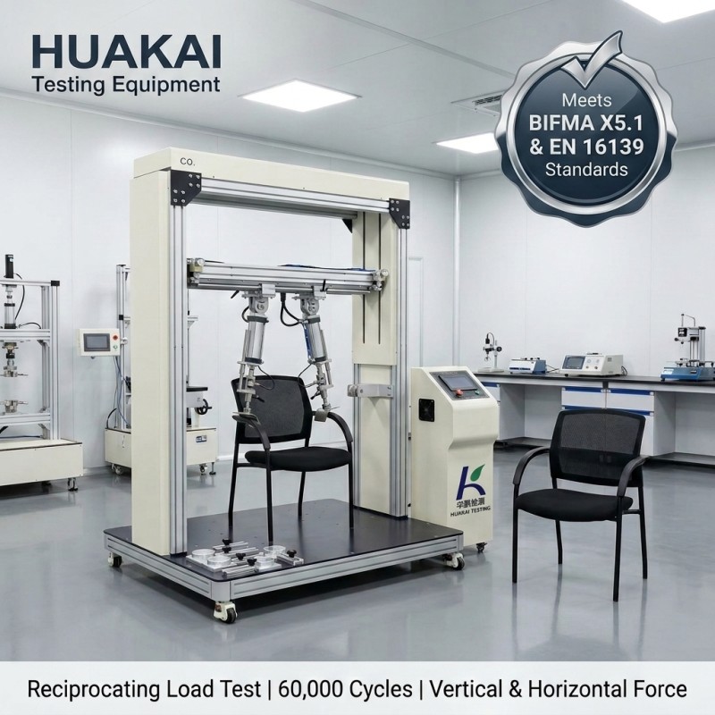 Office Chair Armrest Fatigue Testing Machine, Armrest Durability Compression Cyclic Life Strength Performance Tester