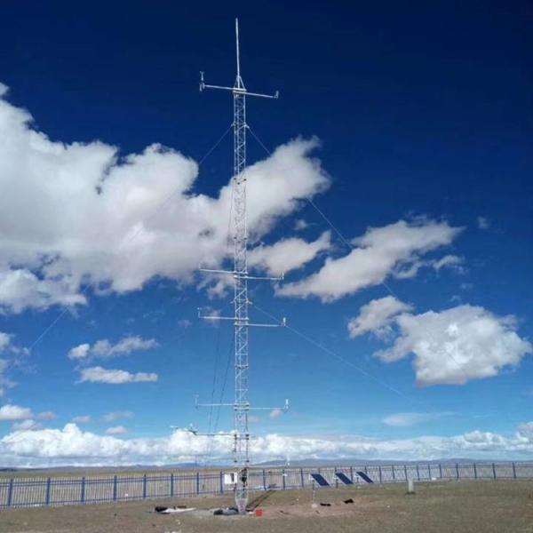 Customized 3leg round steel communication antenna guyed mast tower
