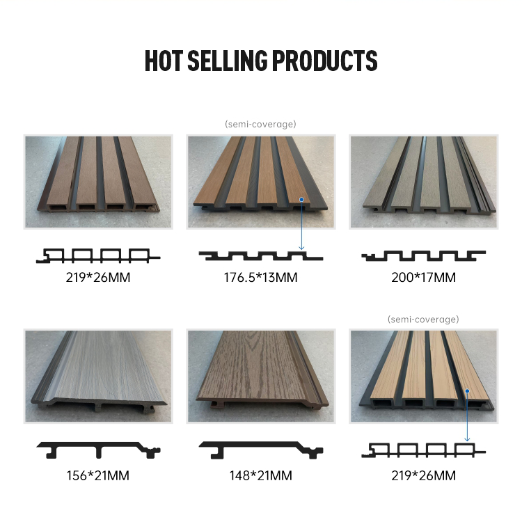 Exterior WPC Wall Cladding for Building Facade Decoration