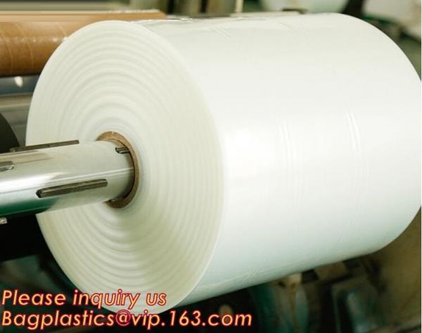 Polyolefin POF Heat Shrink Wrap Film,Pre-perforated film,POF clear heat shrink plastic protective roll film,PE Shrink Fi