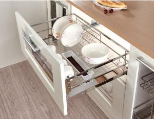 China Bowel And Dish Stainless Steel Kitchen Storage Baskets Pull - Out Drawer on sale
