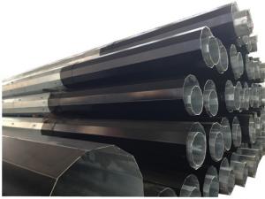 Wholesale 69KV 70FT Polygonal Dodecagonal Hot dip Galvanized Power Transmission Steel Pole from china suppliers