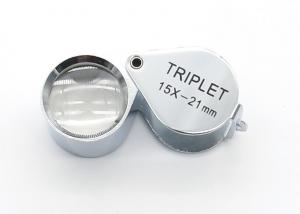 China Gemological Laboratory 21mm Jewelry loupe Handheld Jewellers Magnifier 15X on sale