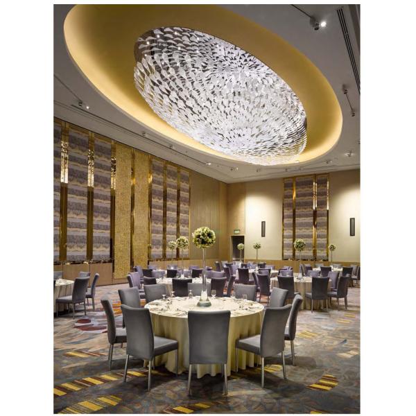 Custom Large Modern Simple Hand Blown Glass Pendant Light Nordic Creative Ceiling Lamp For Hotel Lobby Restaurant