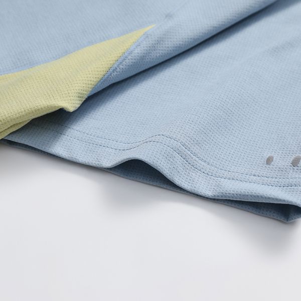 Men's Half Zip Stand Collar Polo Shirt Fine Mesh Polyester Quick Dry Antibacterial Color Block Outdoor Short Sleeve OEM Custom