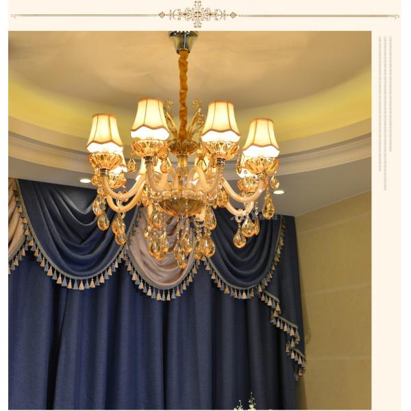 Modern crystal chandelier lighting Fixtures with lamshade (WH-CY-05)