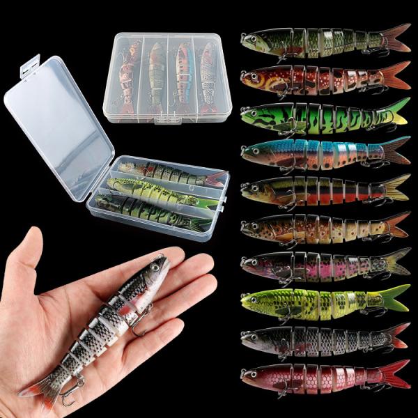 Mackerel Bionic Eight Section Hard Fishing Lure Bait 20g 13.5cm