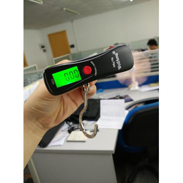 Black Hook Strap Travel Digital Scale Over Load Indication With CR2032 Batteries