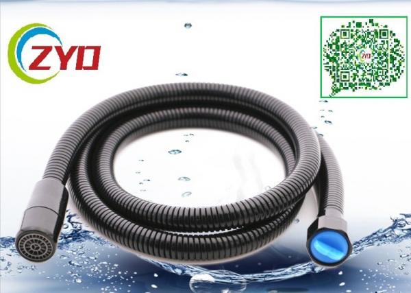 Quality Black Color Painting Toilet Bathroom Shower Hose With Wall Bracket And 1/2"-3/4" Converted Screw for sale