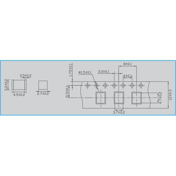 4532 Gas 2 Terminal Discharge Tube UL SMD Gas Discharge Tube Lightning Protection