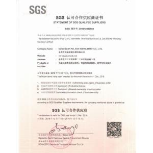 GUANGDONG KEJIAN INSTRUMENT CO.,LTD Certifications
