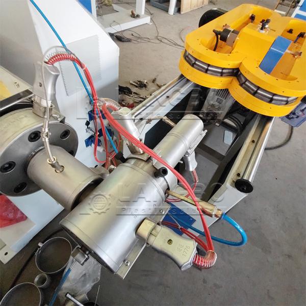 Plastic PP PE Corrugated Pipe Extrusion Line