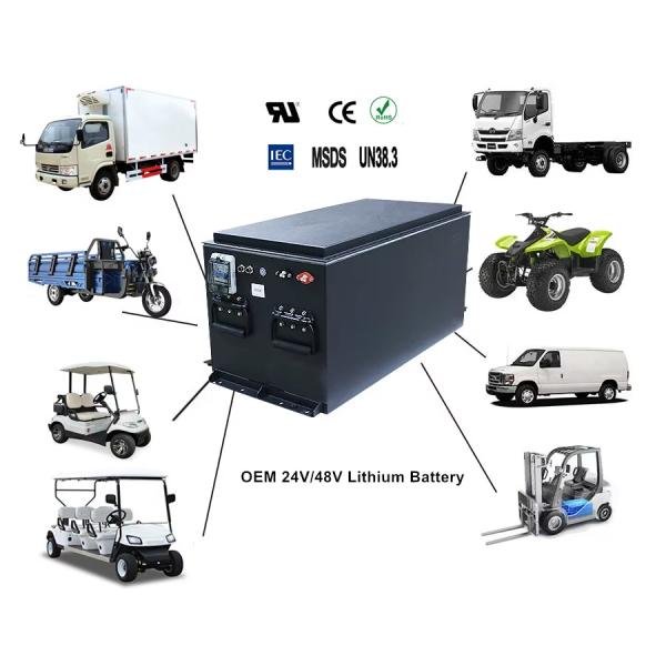 OEM ODM LiFePO4 24v 36v 48v 72v 280Ah Lithium Ion Lifepo4 Battery Lithium Battery Recharge Golf Cart Battery