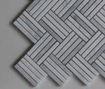 Cararra Grey Stone Mosaic Tile Micro Herringbone Marble Mosaic For Wall