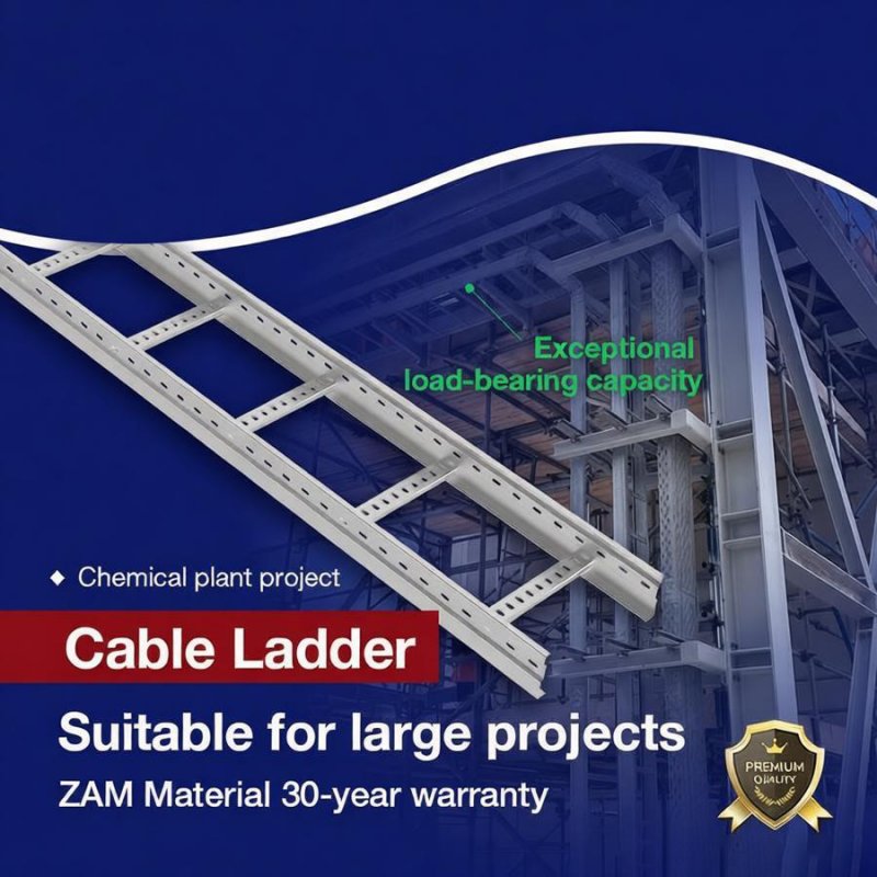 Military-grade load-bearing capacity Perforated Cable Ladder Cable Tray