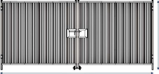 Steel Temporary Hoarding Vehicle Gate