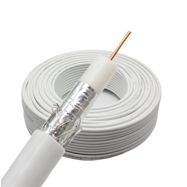 RG59 RG6 Siamese Coaxial Cable Low Smoke Zero Halogen Cable For CCTV
