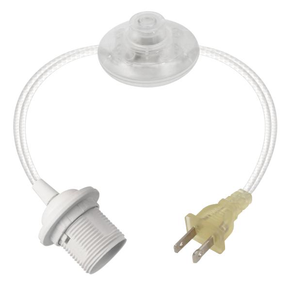 UK Plug E14 Salt Lamp Power Cord with 303 Switch 1.2M