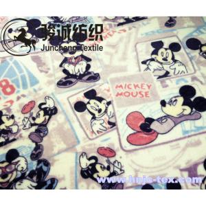 Wholesale Mickey Mouse Printed Flannel Baby Blanket Fabric Coral Fleece for apparel/bed sheet from china suppliers