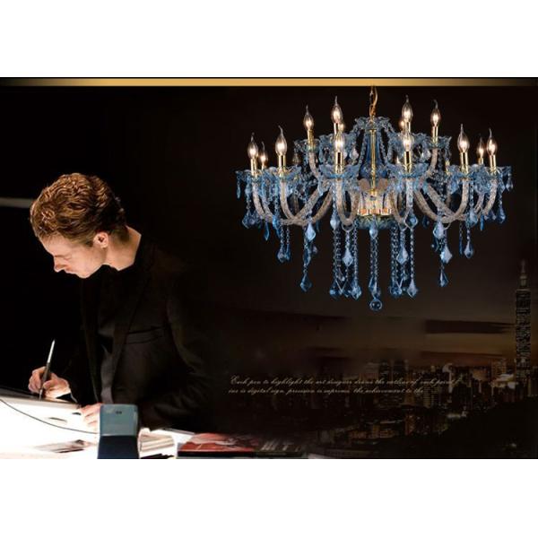 Fancy chandeliers for sale Pink Color with gold body ( WH-CY-01)