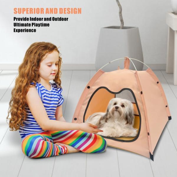 Small Size Foldable Fabric Cat Travel House Multi Purpose Pet Tent