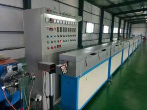 China Silicone Rubber Wire Extrusion Machine With Automatic Feeding Device on sale