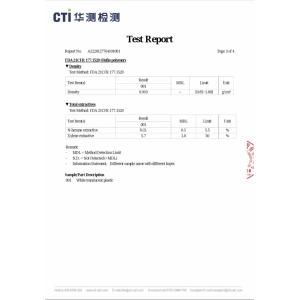 Zhucheng Hongzhen Plastic Products Co., Ltd. Certifications