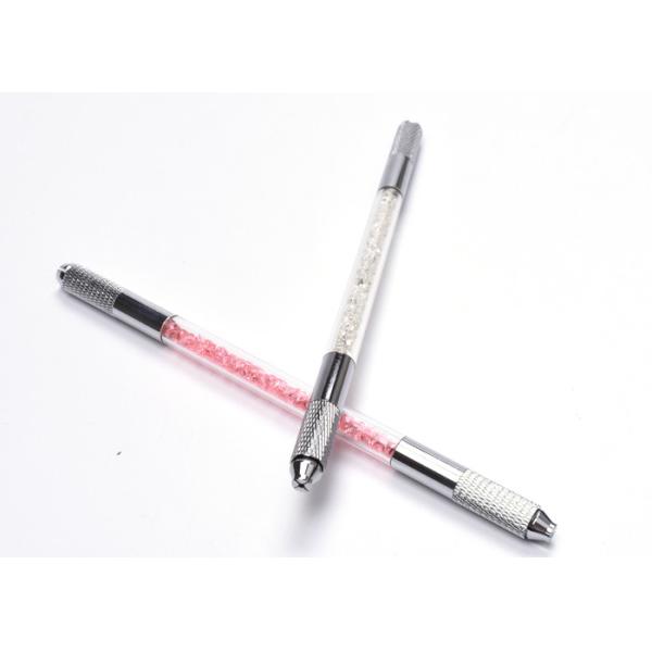 Brand New Double Head Crystal Manual Pen For Tattoo Microblading Permanent Makeup Eyebrow Tattoo Pen