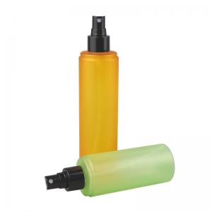 China Green Orange 1oz 2oz PET Cosmetic Bottles Round Mini Plastic Spray Bottle on sale