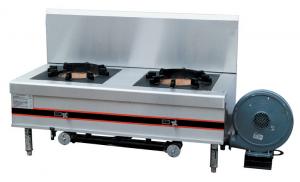 China 96KW Stainless Gas Stock Pot Range Two Burner For Commercial Kitchen DS-PRB-1470 on sale