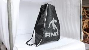 China Mesh PVC Polyester Coloured Drawstring Bags Print Legal Logo For Shoe on sale