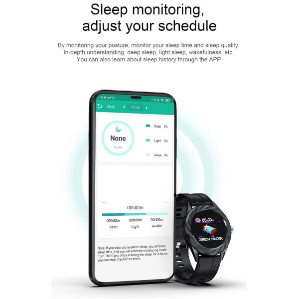 Men Smartwatch Bluetooth Call Heart Rate Monitoring Step Distance Fitness Tracker
